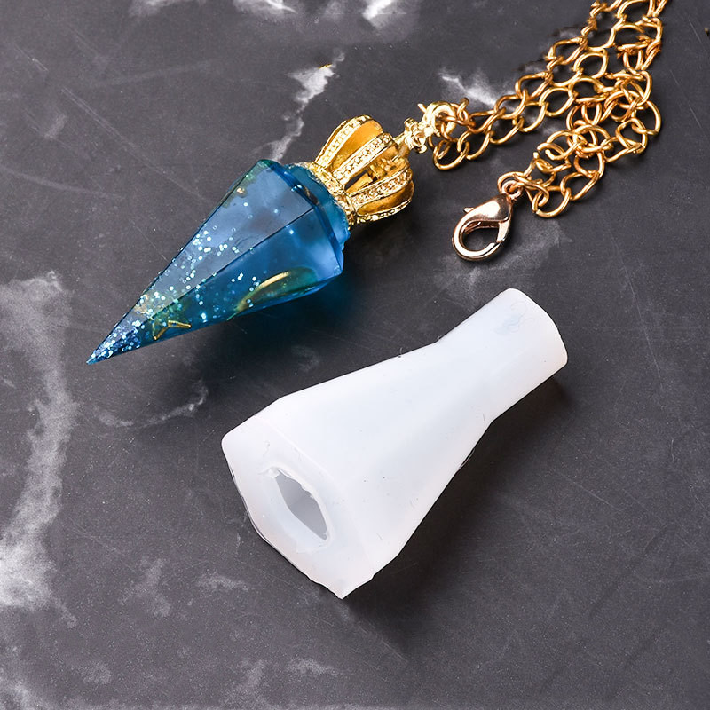 Resin Art Glue - SNASAN Collana a forma di diamante