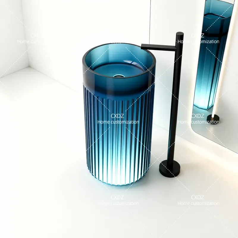 Resin Art In Floor - Lavabo Integrato da Pavimento a Soffitto