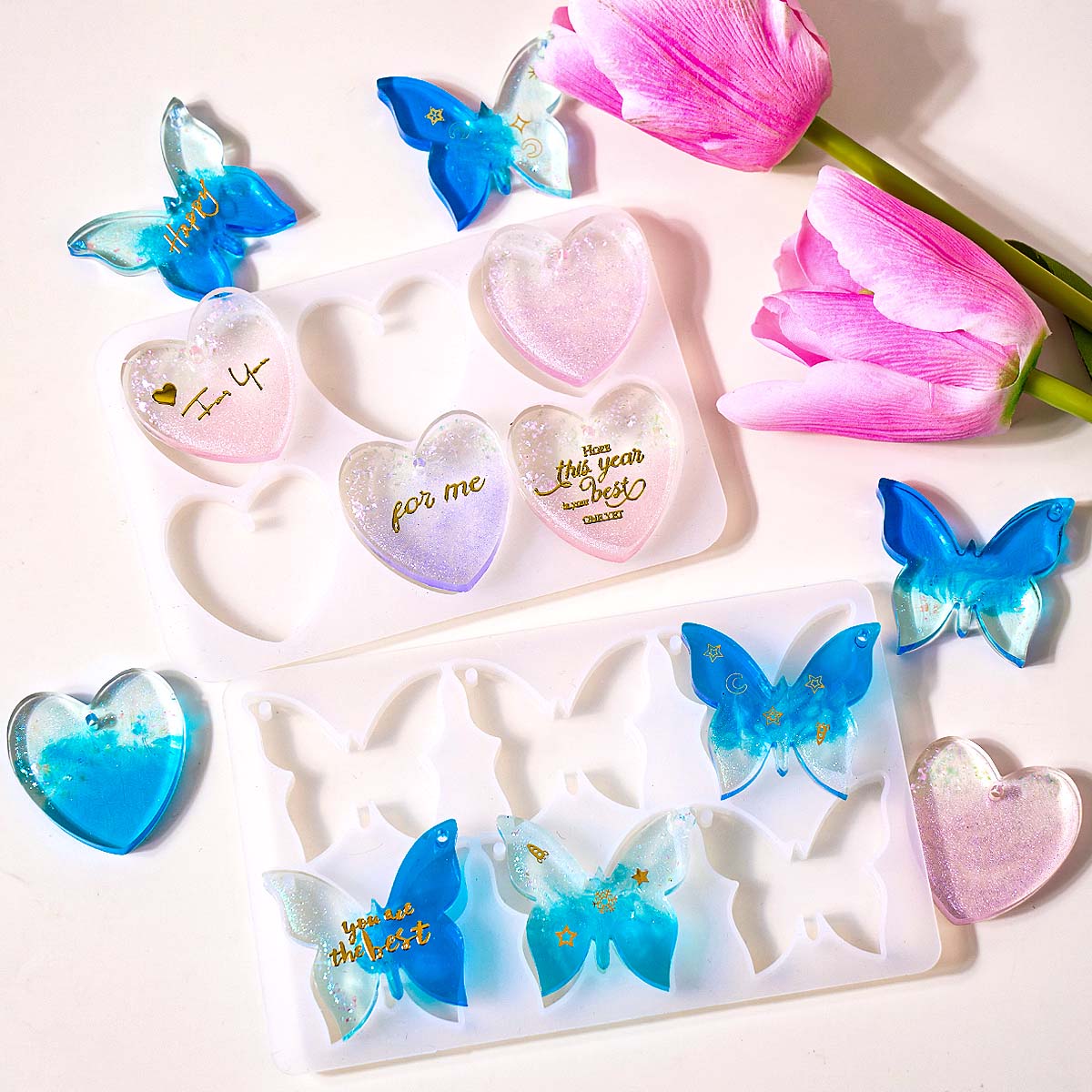 Resin Art Glue - Stampo in Silicone per Orecchini a