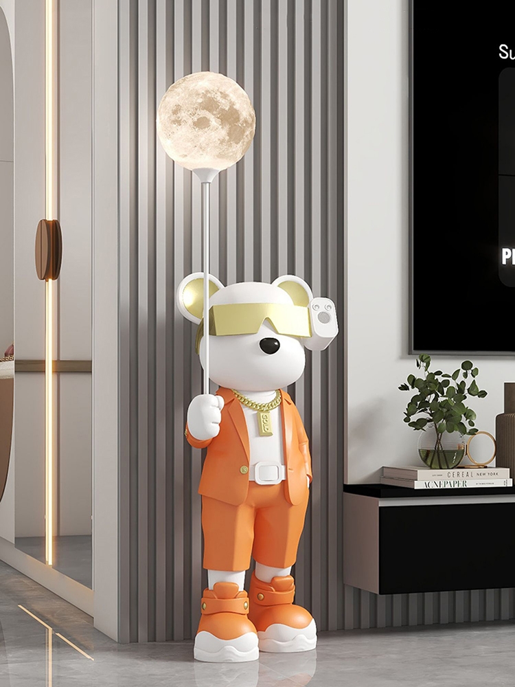 Resin Art In Floor - Decorazioni per la casa orso luminoso