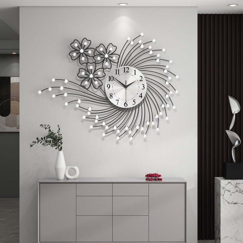 Resin Art Clock - Orologio da parete di lusso soggiorno