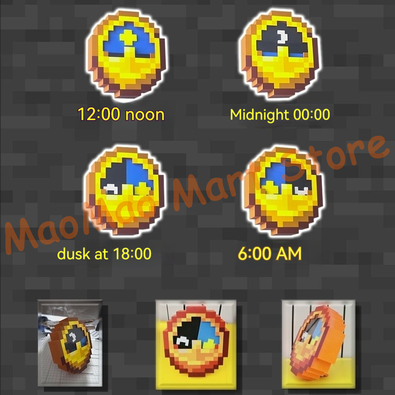 Chic Retro Pixel Art Style Oro - Resin Art Clock recensione e prezzo