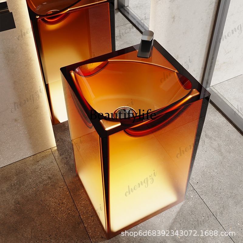 Lavabo a colonna in resina tra - Resin Art In Floor recensione e prezzo
