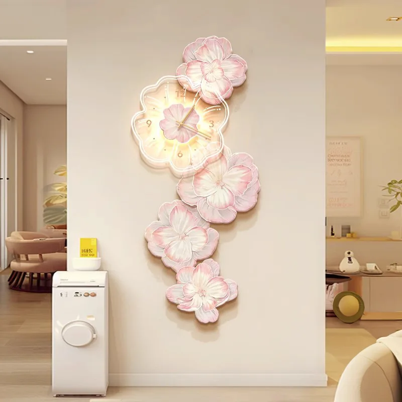 Fiore rosa luce orologio da pa - Resin Art Clock recensione e prezzo