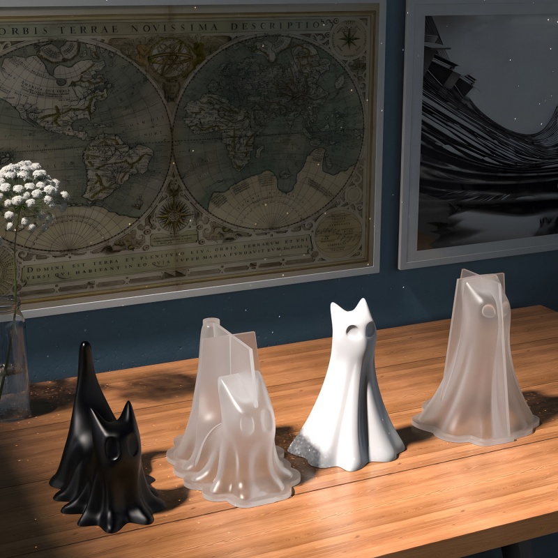 Gatto fantasma Halloween Ornam - Resin Art Glue recensione e prezzo