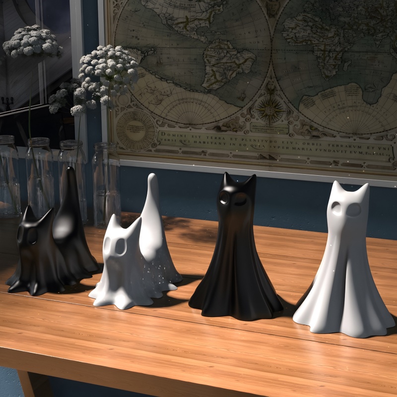 Gatto fantasma Halloween Ornam - Resin Art Glue recensione e prezzo
