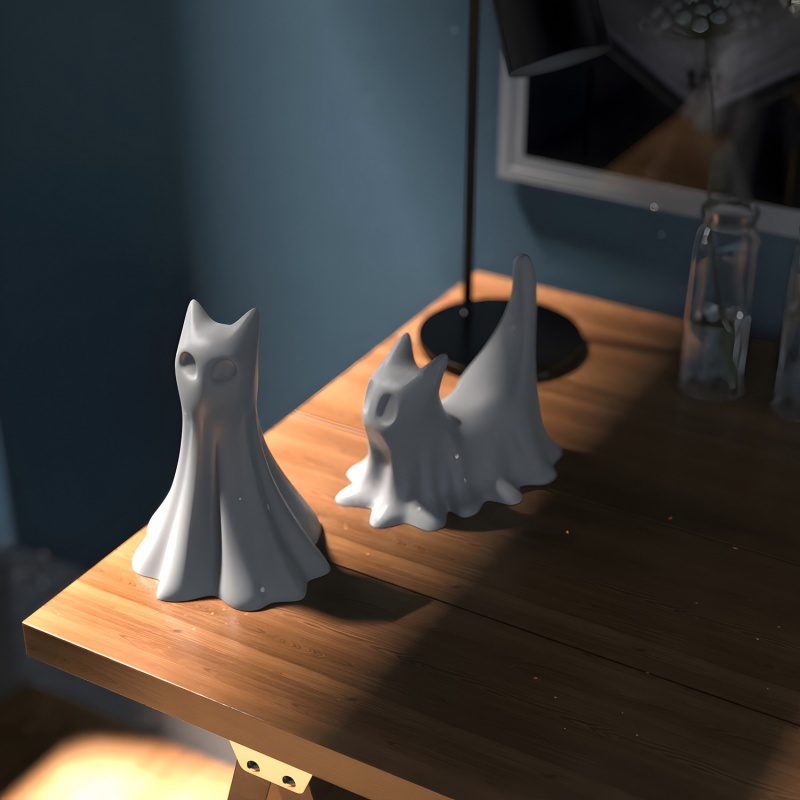 Gatto fantasma Halloween Ornam - Resin Art Glue recensione e prezzo