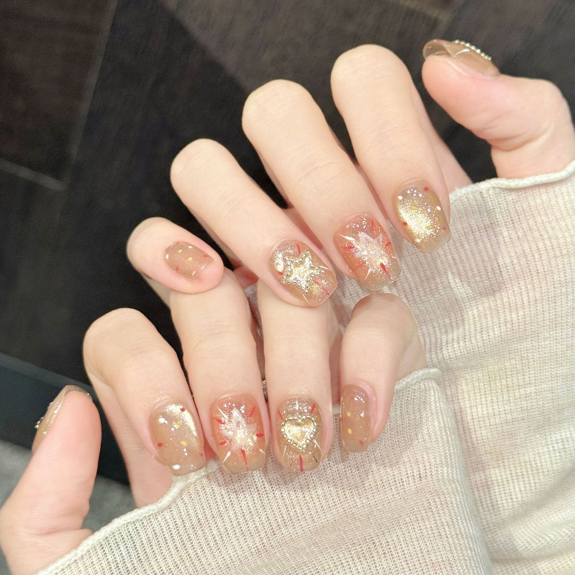 10 pz. Unghie Finte Y2K con Gl - Resin Art Glitter recensione e prezzo