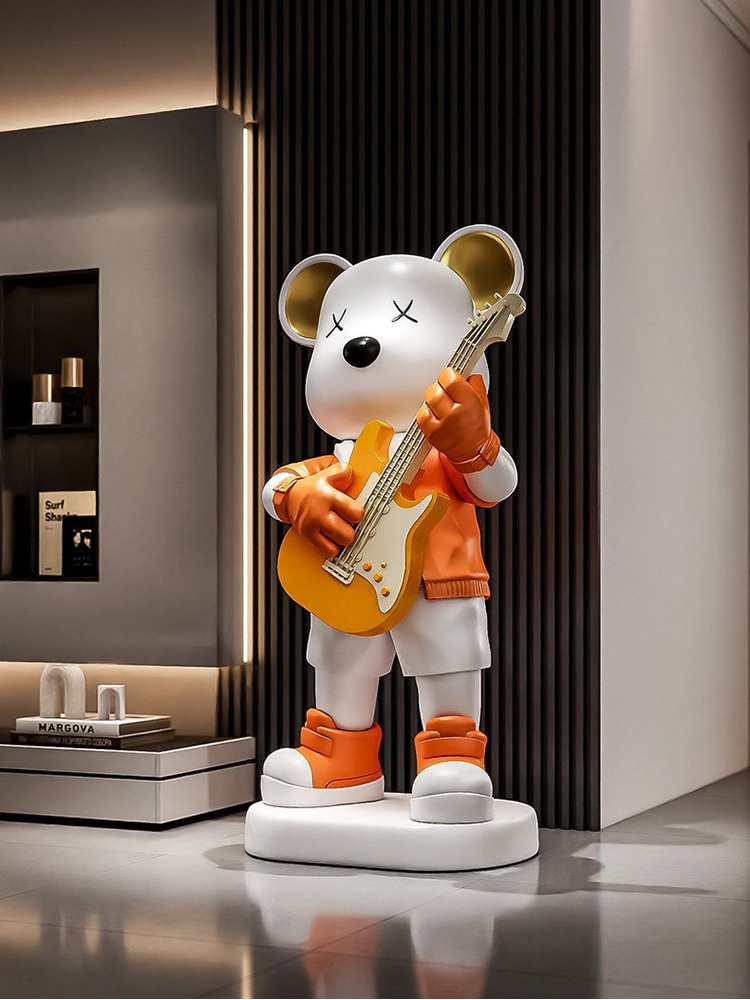 Chitarra Amore Orso Statua Sal - Resin Art In Floor recensione e prezzo