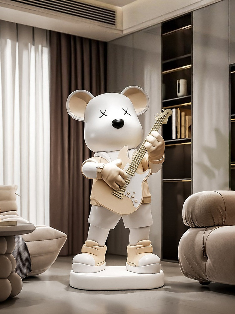 Chitarra Amore Orso Statua Sal - Resin Art In Floor recensione e prezzo