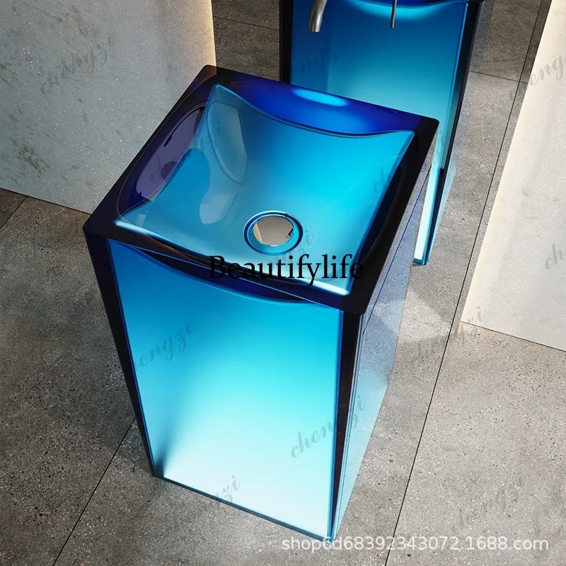 Lavabo a colonna in resina tra - Resin Art In Floor recensione e prezzo